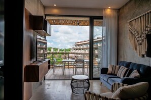 TV - BeUtiful 2BR Oasis | Pool + Gym + Rooftop Lounge (Tulum)