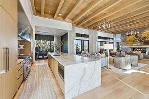 Fridge, microwave, oven, stovetop - Kestrel at The Colony, Ski-In/Ski-Out Estate, Private Snowcat! (Park City)