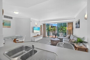 Interior - Sunlit 1-Bedroom Apt at Crown Tower with Parking (Surfers Paradise)