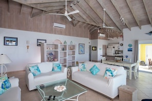 Smart TV, books - Newly Remodeled Estate Directly on the Calm Caribbean w/Pool, Views (Current)