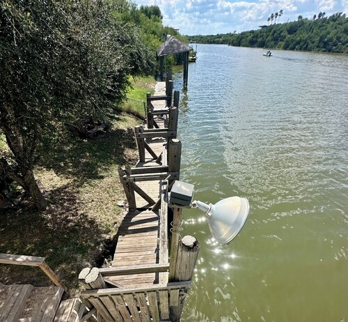 Fishing Fantasies at Koa’s Cottage in Rio Hondo, Private Fishing Pier