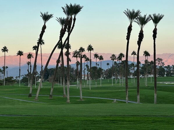 Golf - NEW! Sunrises! golf course view tennis/pickleball gym pools 2bed 2bth No stairs! (Palm Desert)