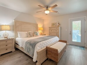 Desk, iron/ironing board, free WiFi, bed sheets - Updated 3BR Beach House • 3 Blocks to Ocean • Fenced Yard • Grill (North Myrtle Beach)