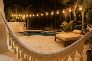 Deluxe Villa, Multiple Bedrooms, Private Pool, Garden View | Terrace/patio - Family Villa Private Pool 3 Min Walk To The Beach (Puerto Aventuras)