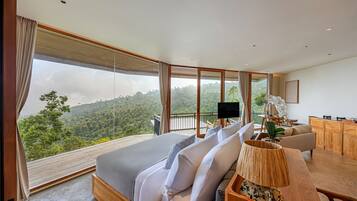 Luxury Cabin, 1 King Bed, Valley View | Desk, free WiFi