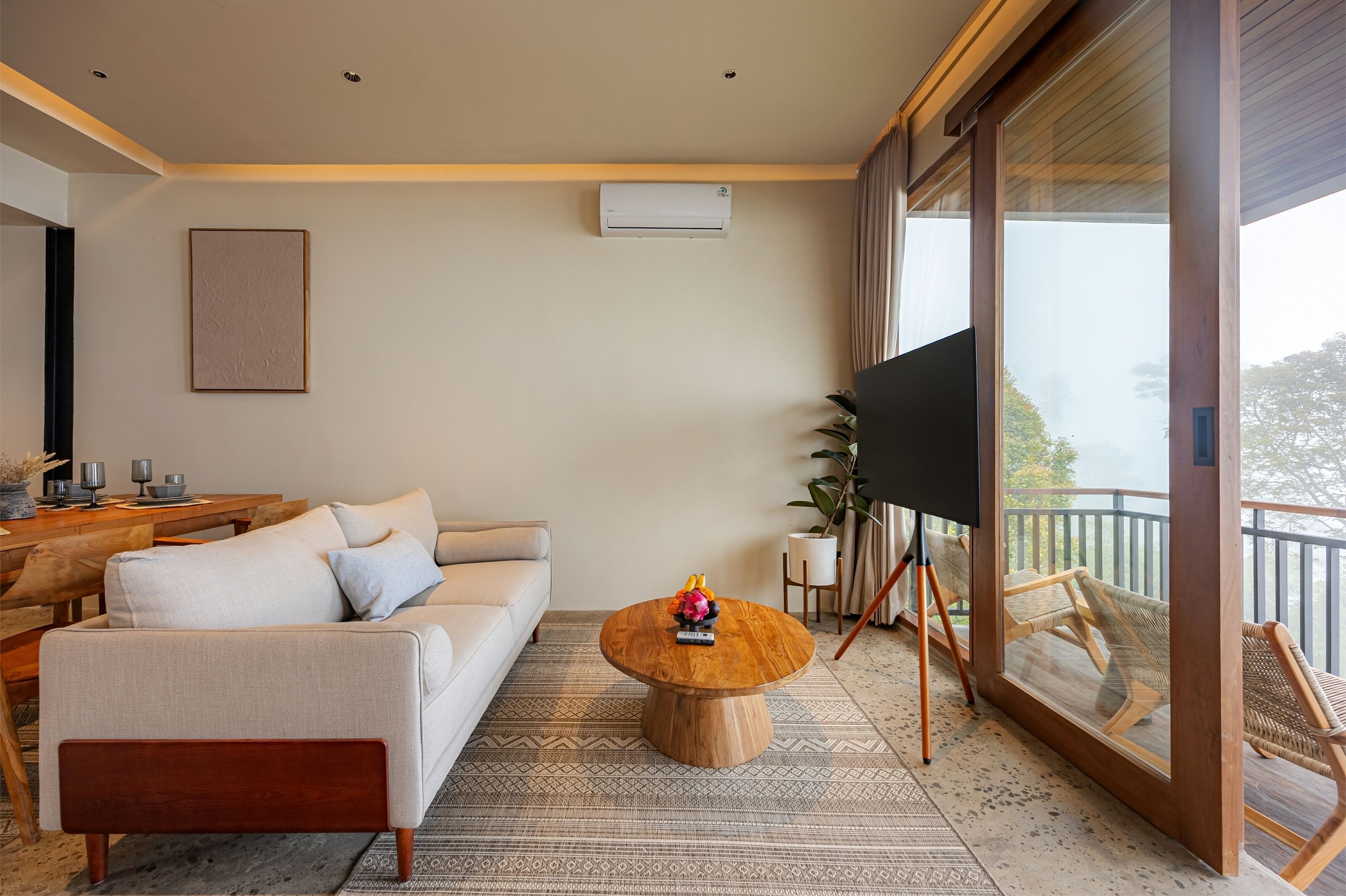 One Bedroom Luxury Serenity Cabin | Living area