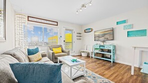 TV, offices - 1BR Oceanside Getaway: Beach, Pool & Views! (North Wildwood)