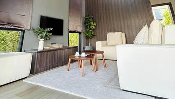 Luxury Villa, 2 bedrooms, 1 living room Zone B | Schreibtisch, laptopgeeigneter Arbeitsplatz, Verdunkelungsvorhänge