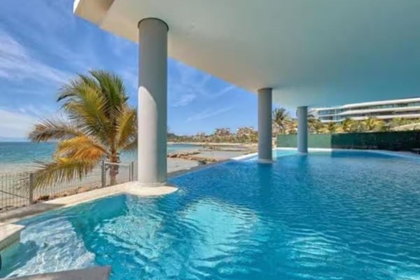 Heated pool with great views and semi shaded.