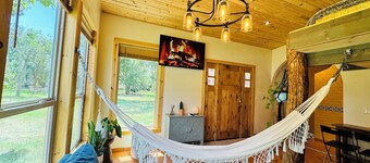 Casita Phoenix… charming mini cabin Spanish style on a Pecan Orchard