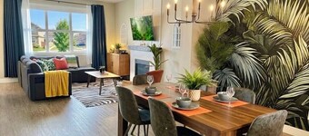 Family-Friendly Jungle Themed Getaway with Games, Deck, and King Bed