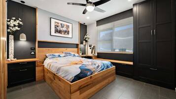 1 bedroom, iron/ironing board, bed sheets