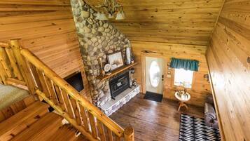 TV, fireplace, DVD player