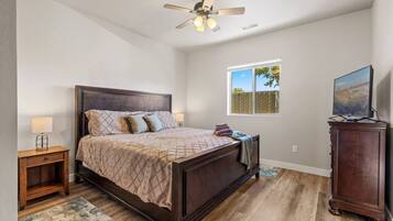 3 bedrooms, iron/ironing board, travel cot, free WiFi