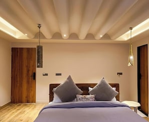 Superior-herbergi - 1 meðalstórt tvíbreitt rúm - svalir - fjallasýn | Rúmföt af bestu gerð, rúm með memory foam dýnum, öryggishólf í herbergi