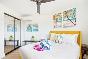 デラックス アパートメント 2 ベッドルーム 2 バスルーム オーシャンビュー (2 Bedrooms) | 2 室のベッドルーム、高級寝具、客室ごとに異なる装飾、客室ごとに異なるインテリア