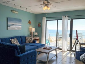 TV - Gulf-Front Villa A-6 Pool Access  Sleeps 6 (Saint George Island)