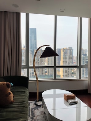 Superior-lejlighed - byudsigt | Mørklægningsgardiner, strygejern/strygebræt, gratis Wi-Fi