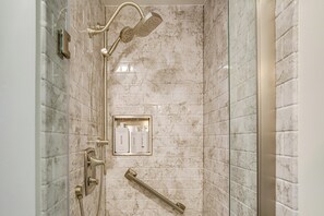 Hair dryer, towels