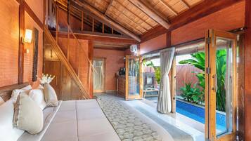 Vila Comfort, patio, pemandangan kolam renang | Pemandangan dari kamar