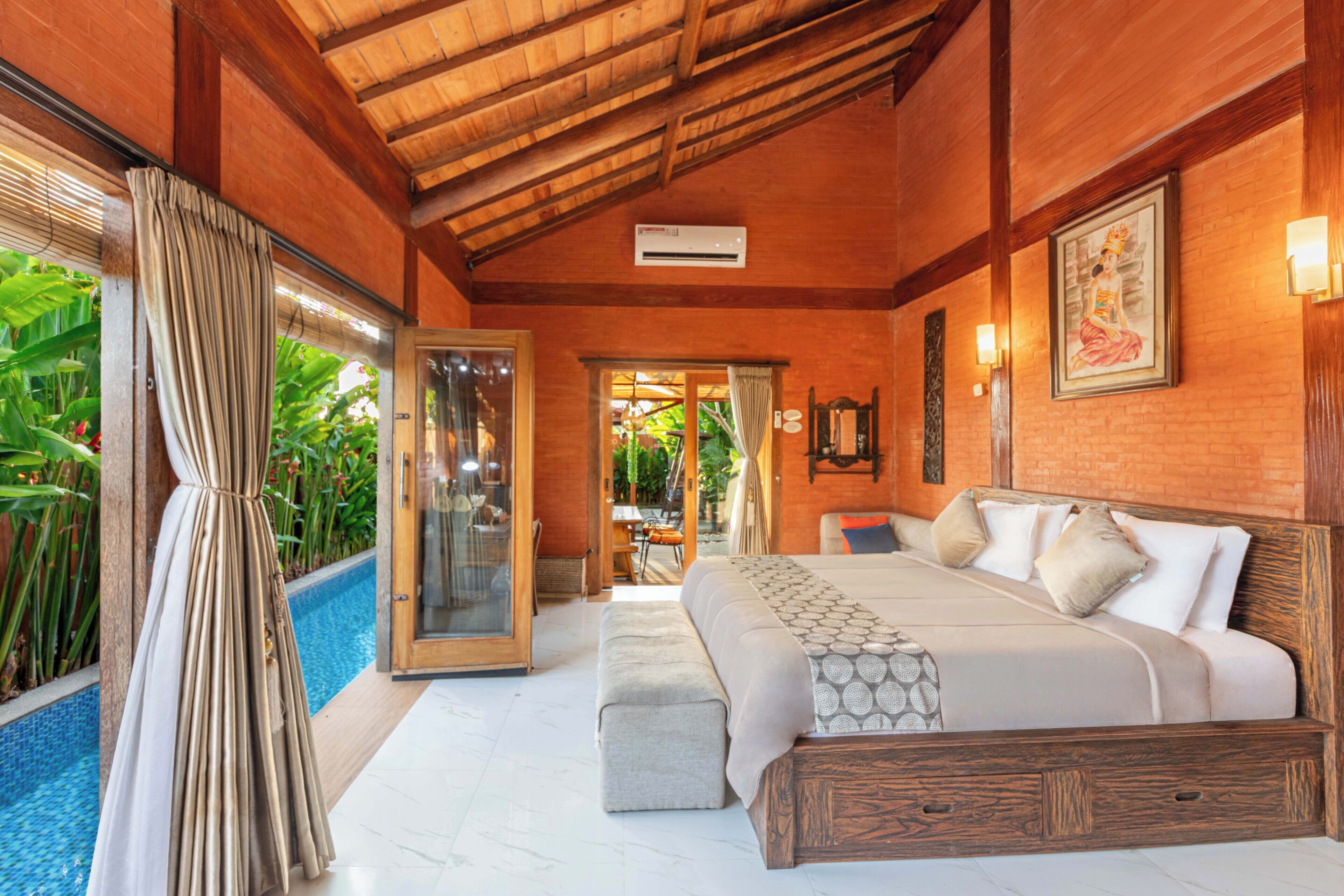 Vila Comfort, patio, pemandangan kolam renang | Wi-Fi gratis