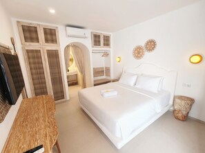 Premium Villa, 2 Bedrooms, Balcony, Pool View | Premium bedding, minibar, desk, laptop workspace