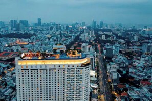 Udsigt fra overnatningsstedet