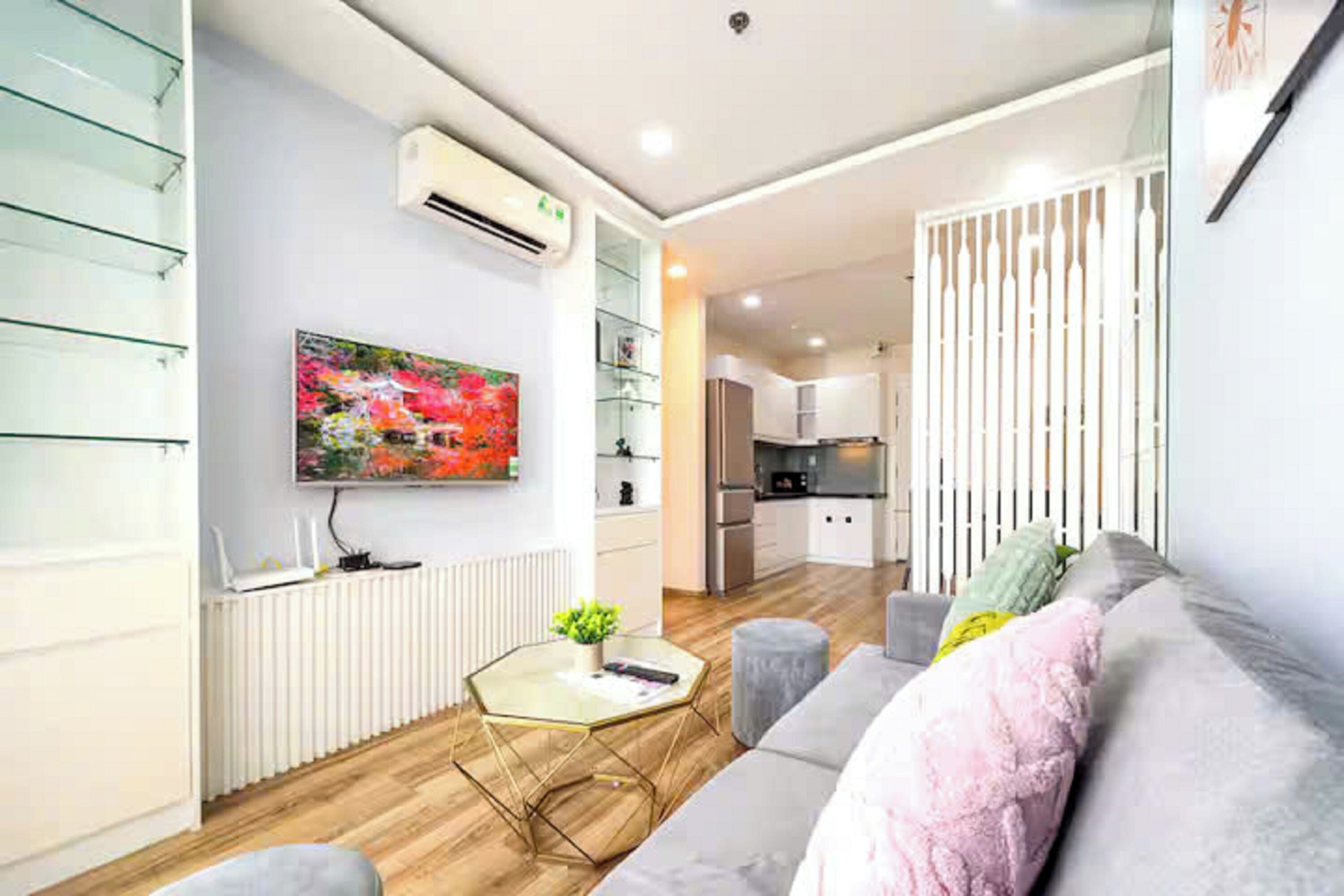 Suite Premier, 2 kamar tidur, Akses Club Lounge, pemandangan kota | Seprai katun Mesir, seprai premium, dan selimut bulu angsa