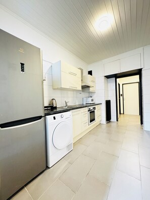 Basic Apartment | Private kitchen | Fridge, microwave, stovetop, dishwasher