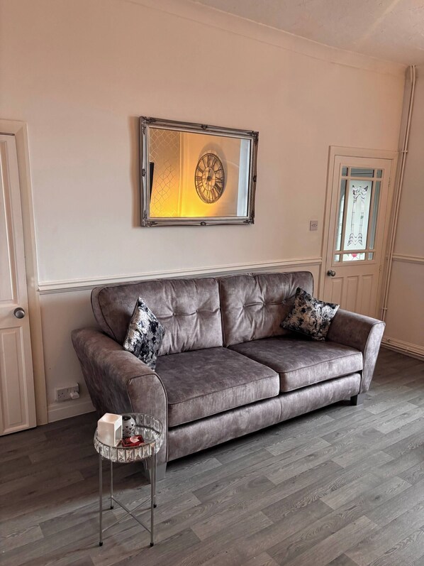 Ferienhaus, 1 Schlafzimmer, Raucher, Terrasse | Wohnbereich