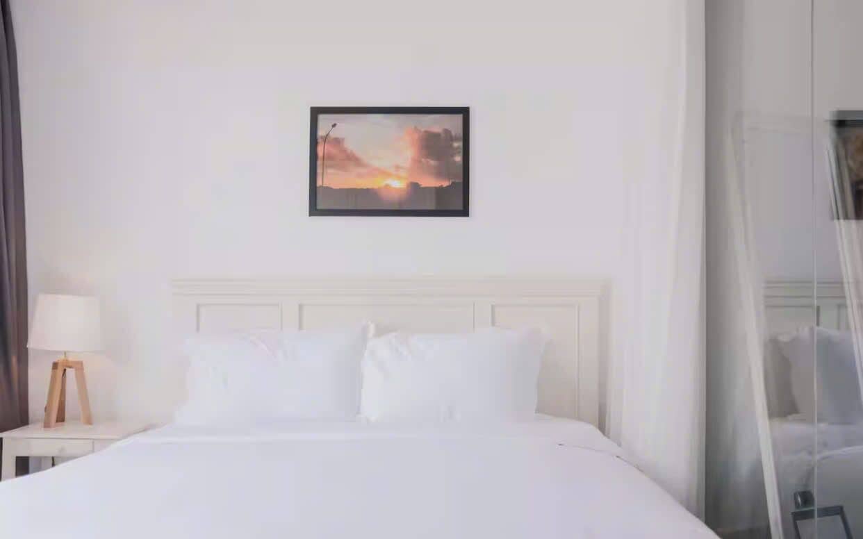 Suite – grand, 1 soverom, Club Lounge-tilgang, byutsikt | Sengetøy av topp kvalitet, dundyner og senger med Select Comfort-madrass