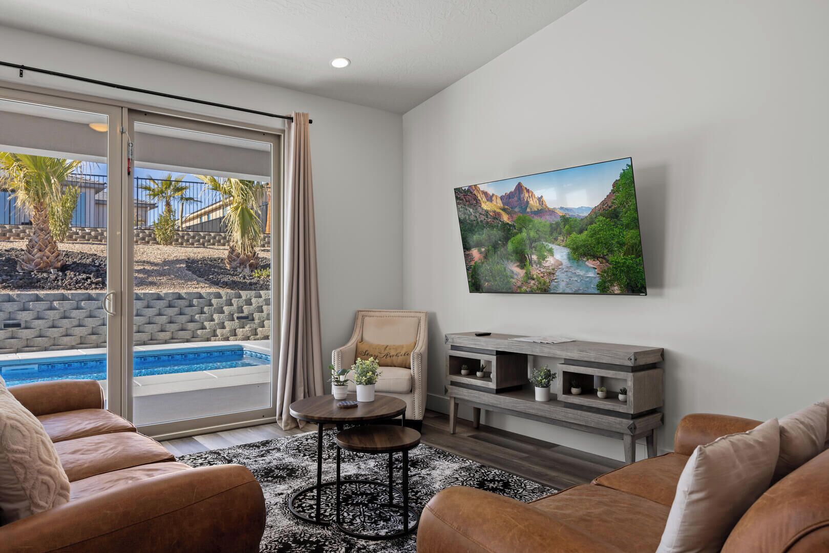 TV, table football, offices