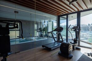 Fitness facility - SkyHigh Park View Living (Nicosia)