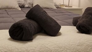 2 slaapkamers, een strijkplank/strijkijzer, internet, beddengoed