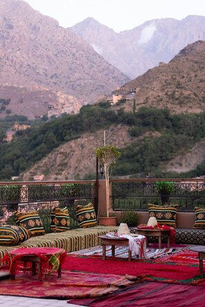 Property grounds - Ensuite Room with own Balcony at Imlil Oasis  - Oasis D'imlil (Imlil)