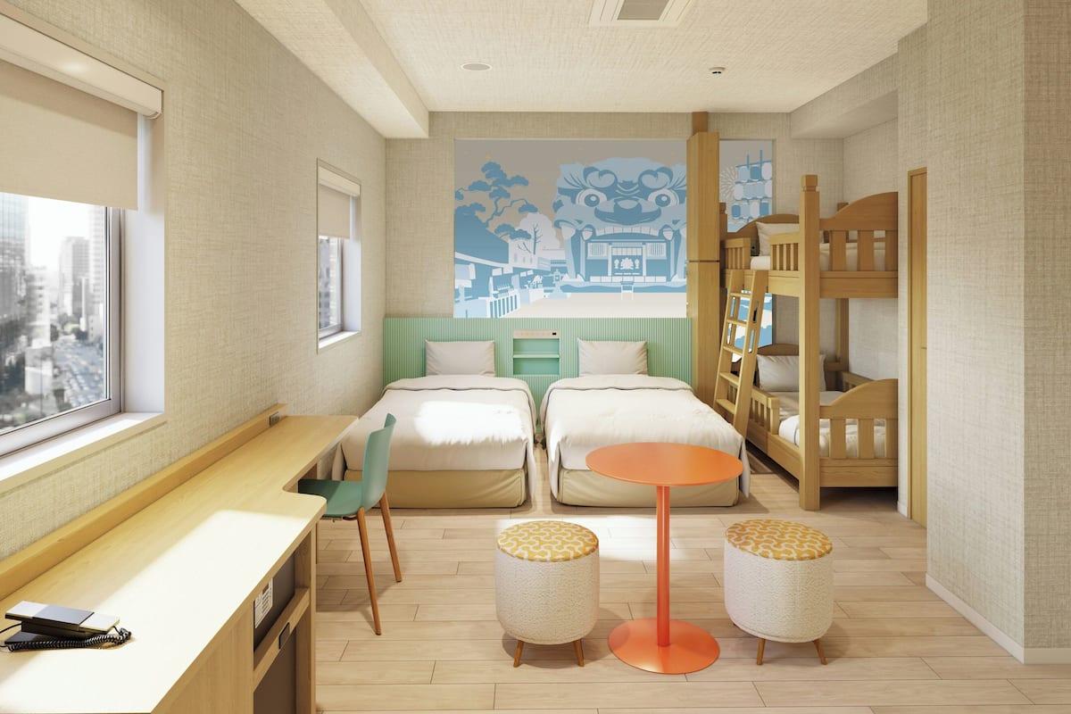 Phòng dành cho gia đình | Bàn, khu vực làm việc phù hợp cho laptop