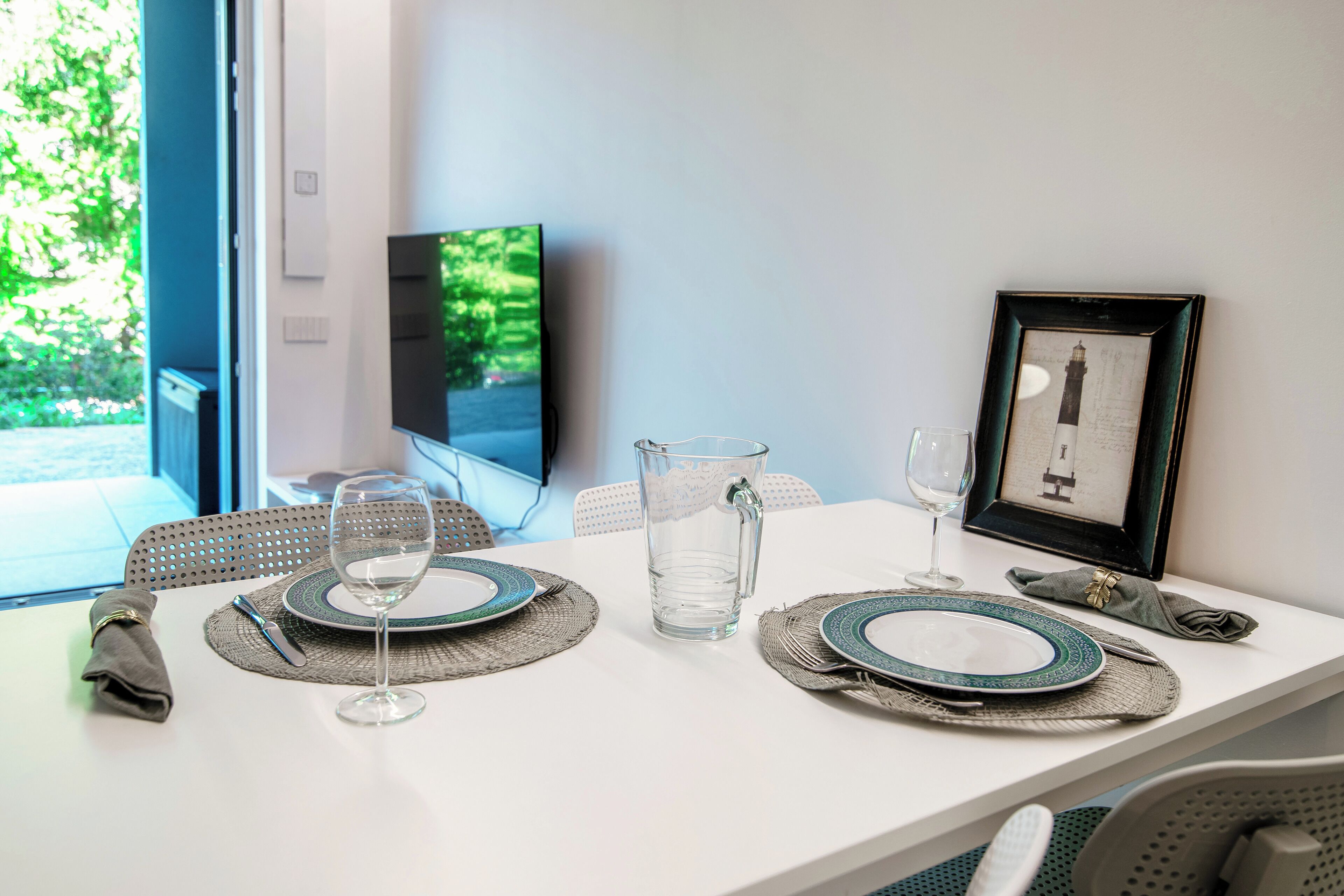 Apartamento, vista para a montanha | Sala de jantar
