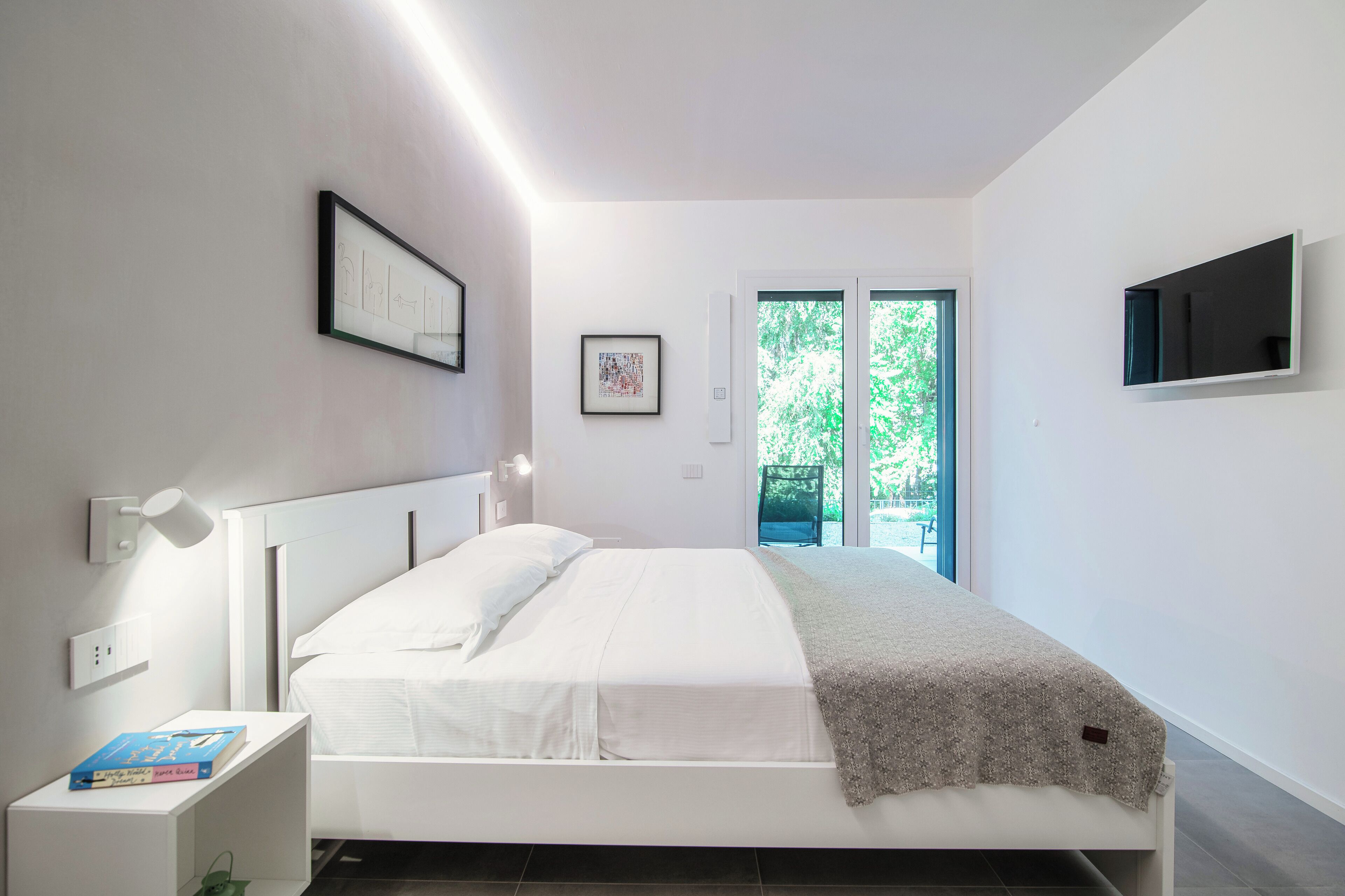 Apartment, Mountain View | Peralatan tempat tidur premium, gebar bulu kapas 