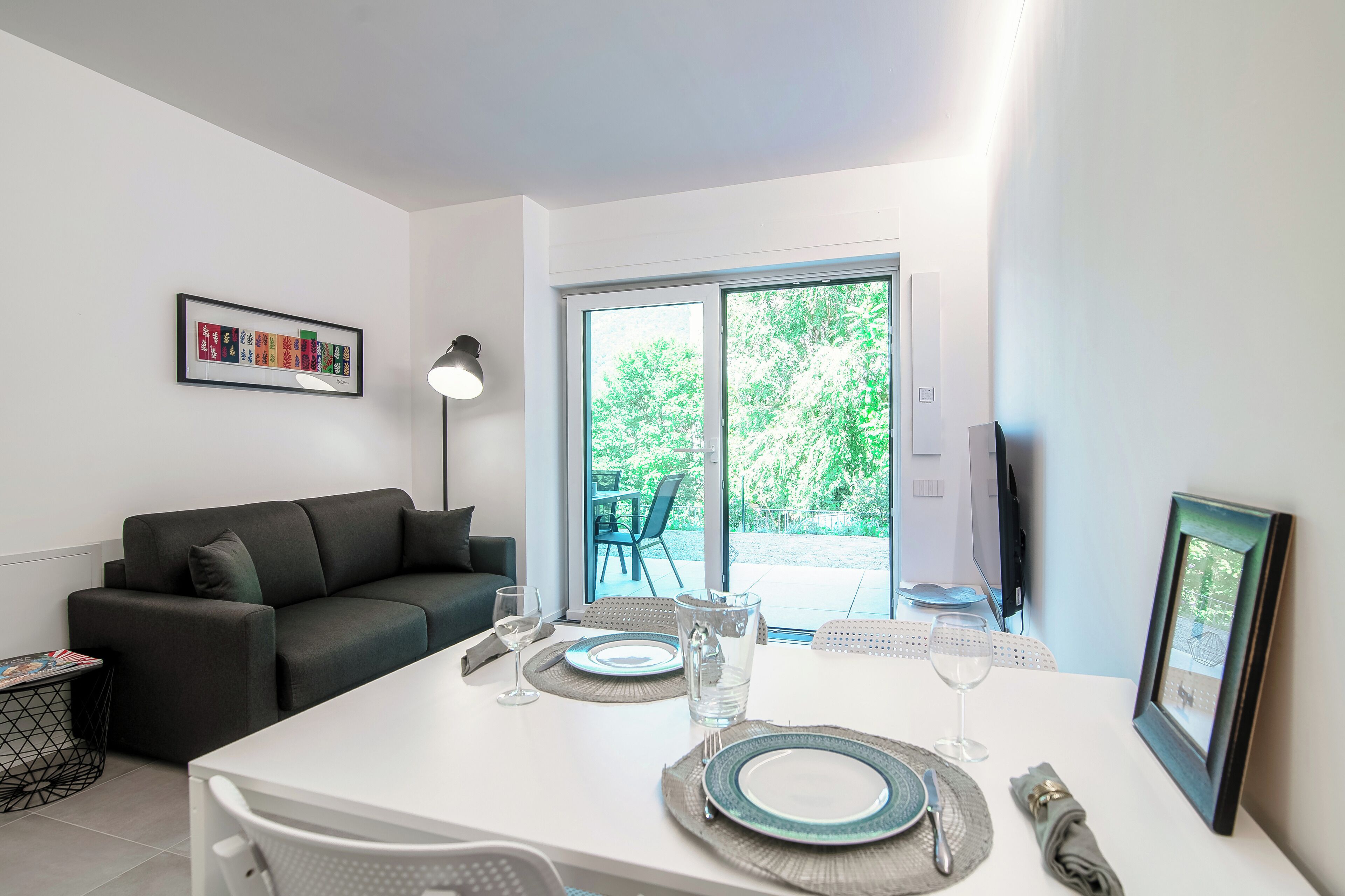 Apartamento, vista para a montanha | Sala de jantar