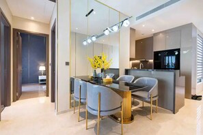 Presidential Suite, 2 Bedrooms, Club lounge access, City View | Private kitchen