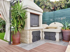 Apartment, 2 Bedrooms, Patio, Garden View | Terrace/patio - Holiday Home With Garden and BBQ in Umag (Umag)