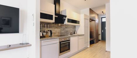 豪華公寓, 露台, 城市景 | 私人廚房