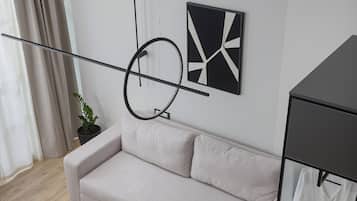 Suite Exécutive, vue lac | Coin séjour