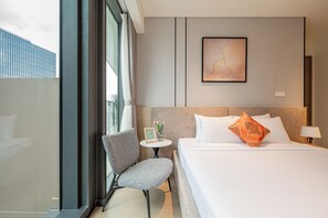 Basic Room, City View | In-room safe, desk, laptop workspace, blackout drapes