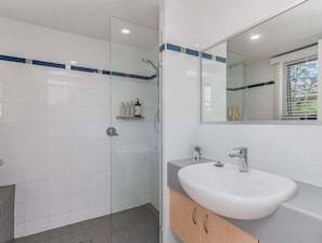 Shower, hair dryer, towels, soap - Dreamtime Dune Studio (Fingal Head)