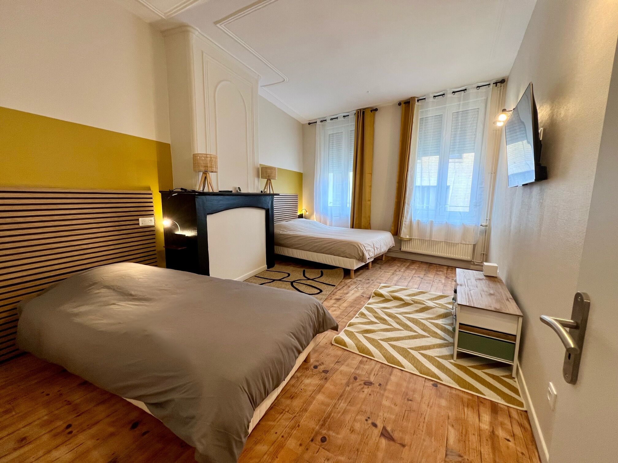 Maison mitoyenne Standard, 2 chambres, cuisine | Rideaux occultants, fer et planche à repasser, Wi-Fi gratuit