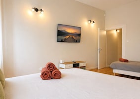 Standard Townhome, 2 Bedrooms, Kitchen | Desk, laptop workspace, blackout drapes, soundproofing