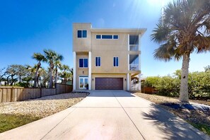 Exterior - Elevator-Access Waterfront Home w/ Dock, Balconies & Dolphin Views (New Smyrna Beach)