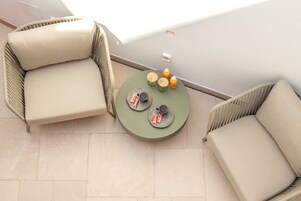 Habitación doble, patio, planta baja | Terraza o patio