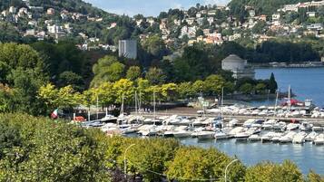 Vue depuis lâhĂ©bergement